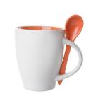 Spoon mug Orange/white