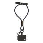 CuffCharge 60W Handgelenkband mit Lade- und Datenkabel aus RPET Dunkelblau