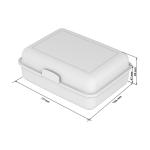 Lunch box "School Box" large with separating bowl American red