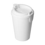Drinking cup "Turin" with lid White