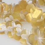 Blumenkette "Flor" Gold