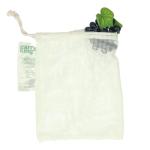 Cotton fruit and vegetable bag "ECOCARE", large Nature