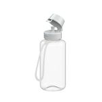 Drink bottle "School" clear-transparent incl. strap, 0.7 l Frozen red