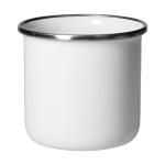 Emaille-Becher "Cozy" 300 ml, Subli Weiß