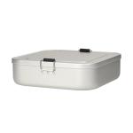 Lunch box "Quadrado", large Silver