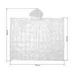 Rain poncho "Rainy" Transparent