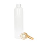 Glasflasche mit Hülle "Bamboo" 0,75 l Transparent
