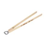 Barbeque tongs with bottle opener "Opener", 43cm Nature