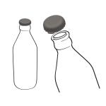 Bottle cap "Kronkorken" Yellow