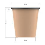 ToGoPlus" dip cup, 200 ml Brown