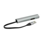 Ladekabel "Connect", 4 in 1 Silber