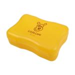 Lunch box "Wave", medium Milky transparent