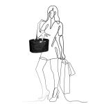 Shopping basket "Silandre" Black