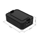 Lunch box "Metallic" Black matte