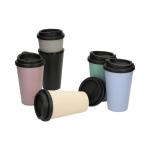 Kaffeebecher "PremiumPlus" aus anteilig biob. Kunststoff Schieferblau