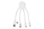 Enjoy Technology 4009| Xoopar Eco Octopus Ladekabel Ocean Bound Plastic Weiß