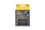 Aqiila Rechargeable USB-C Batteries AAA 600mAh 4-p Black