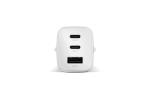 Fresh 'n Rebel 67W Laptop Fast Charger GaN USB-C & USB-A Light grey
