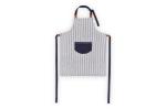Lord Nelson Victory Apron with Stripes White/dark blue