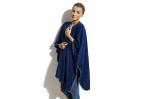 InSideOut Nightingale Fleece-Poncho 120x160 cm Dunkelblau