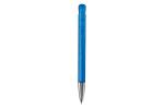 Ball pen Atlas transparent metal tip Transparent blue