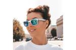 Sonnenbrille Jeffrey, zweifarbig UV400 Blau/weiß