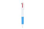 3 Colour pen with grip and keycord Blue/white