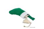 Filz-Weihnachtsstrumpf 20 cm Weiß/grün