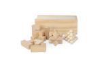 Dieses nachhaltige Set enthält drei spannende Denkspiele: ein Sternenpuzzle, ein Pyramidenpuzzle und ein 3D-Würfelpuzzle, die alle aus FSC-Holz gefertigt sind. Sie sind in einer FSC-Holzbox Holz