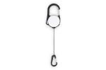 2-Way Carabiner Card Holder White