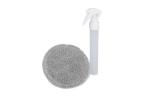 2-in-1-Spray und Reinigungstuch Schwarz