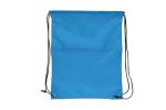 Drawstring bag 210T R-PET with zipper Aztec blue