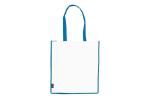 Tragetasche Non-Woven 75g/m² Blau/weiß