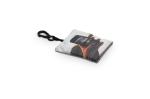 Keychain with microfiber cloth anti-bacterial Transparent white