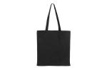 Shoulder bag cotton OEKO-TEX® 140g/m² 38x42cm Black