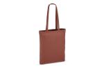 Umhängetasche Baumwolle OEKO-TEX® 140g/m² 38x42cm Dunkelbraun
