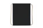 Kordelzugbeutel baumwolle OEKO-TEX® 140g/m² 35x45cm Schwarz