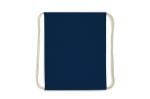 Kordelzugbeutel baumwolle OEKO-TEX® 140g/m² 35x45cm Dunkelblau