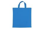 Einkaufstasche OEKO-TEX® 140g/m² 38x42 cm kurze Henkel Blau