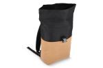 Rolltop-Rucksack Kork & R-PET 18L Schwarz