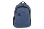 Rucksack Harper aus recyceltem Baumwoll-Canvas Dunkelblau