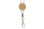 Baumwollkordel Lanyard Natur