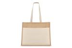 Jute Tragetasche OEKO-TEX® 45 x 12 x 35cm 320g/m² Ecru