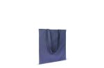 Tasche Bio-Baumwolle Farbe lang 140g/m² 38x42 cm Dunkelblau