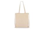 Baumwoll-Tragetasche mit Kordelzug OEKO-TEX® 38 x 42cm 140g/m² Ecru