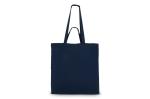 Tragetasche aus Baumwolle OEKO-TEX® 38 x 10 x 42cm 140g/m² Dunkelblau