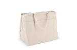Baumwoll-Tragetasche mit Reißverschluss OEKO-TEX® 39 x 24 x 34cm 320g/m² Ecru