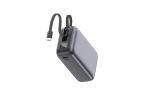 Nova Laptop 65W Powerbank mit integriertem USB-C-Kabel 30000 mAh Dunkelgrau
