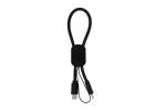USB-C Keychain size Cable 60W Black