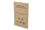 Microfiber mouspad with silicon dots 18x22cm (325g/m²) sublimation White